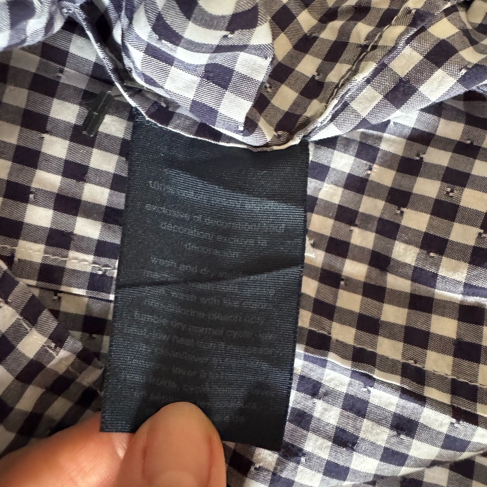 Tommy Hilfiger Gingham Button-Down Shirt Size Small - Picture 8 of 11
